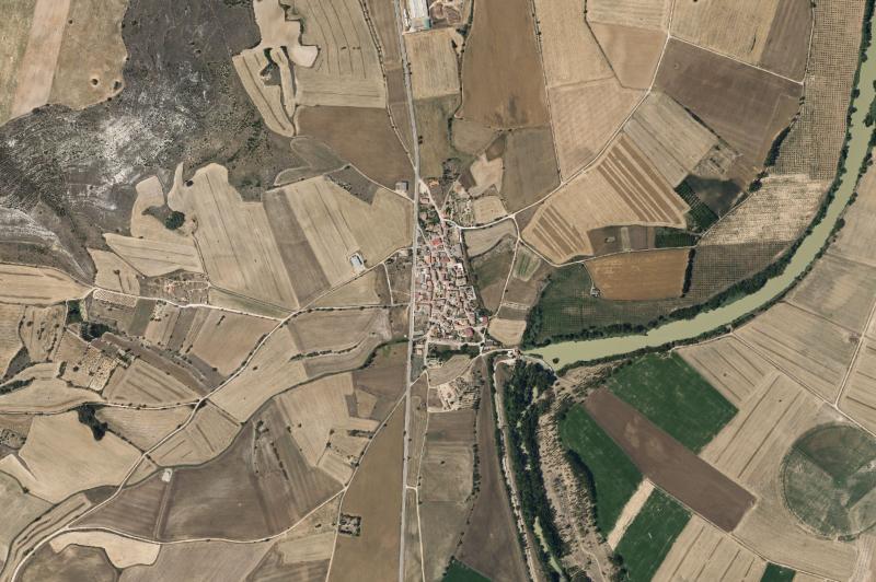 Ortofoto actual del núcleo de Villalaco
