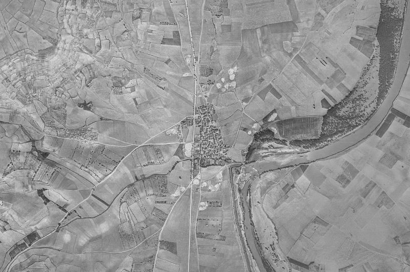 Ortofoto de 1956-1957 del núcleo de Villalaco