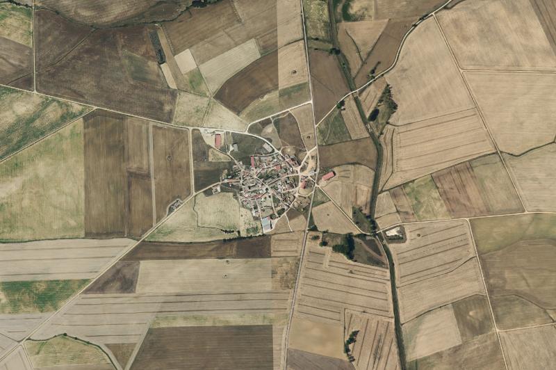 Ortofoto actual del núcleo de Villalcón