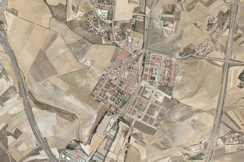 Ortofoto actual del núcleo de Villalobón