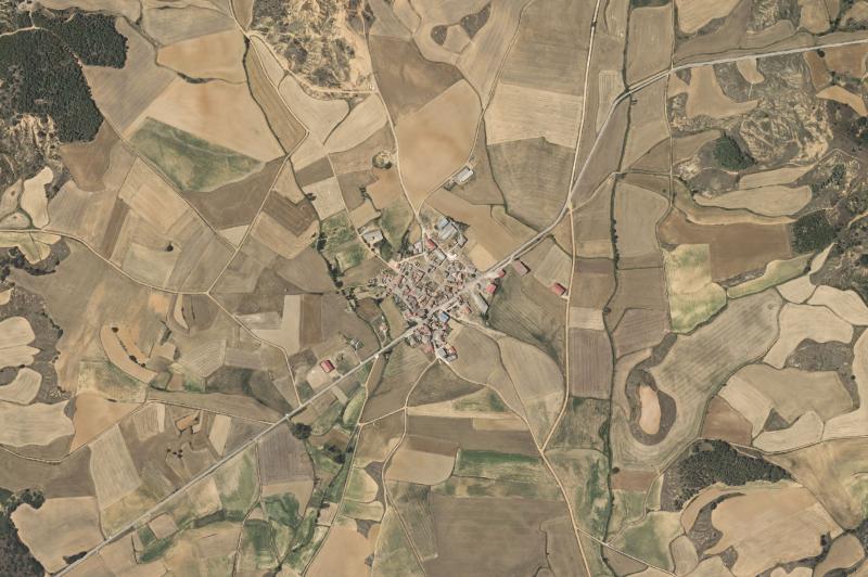 Ortofoto actual del núcleo de Villameriel
