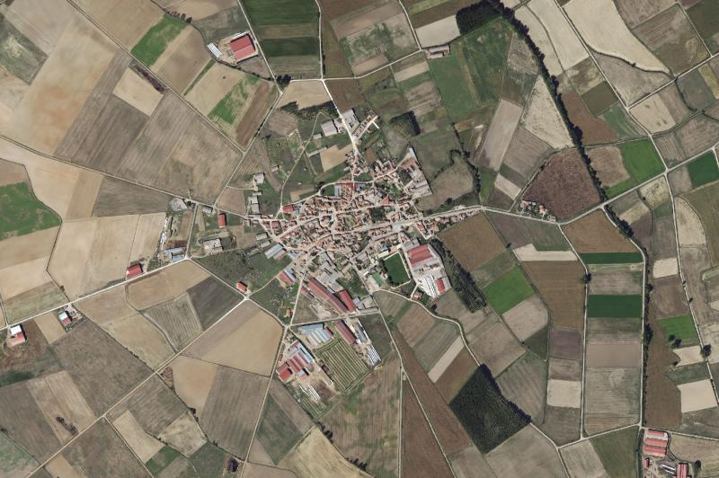 Ortofoto actual del núcleo de Villamoronta