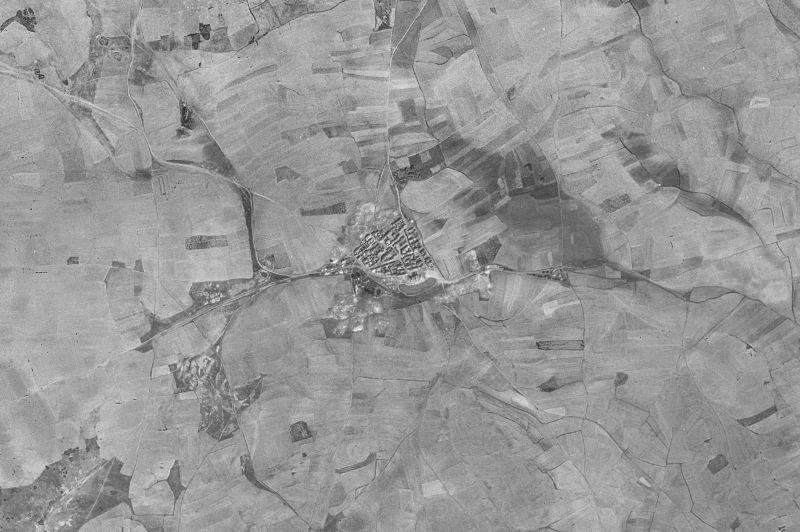 Ortofoto de 1956-1957 del núcleo de Villarrabé