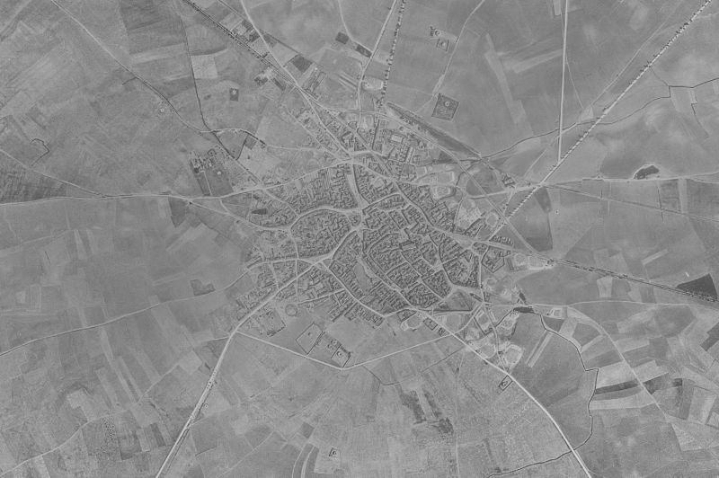 Ortofoto de 1956-1957 del núcleo de Villarramiel
