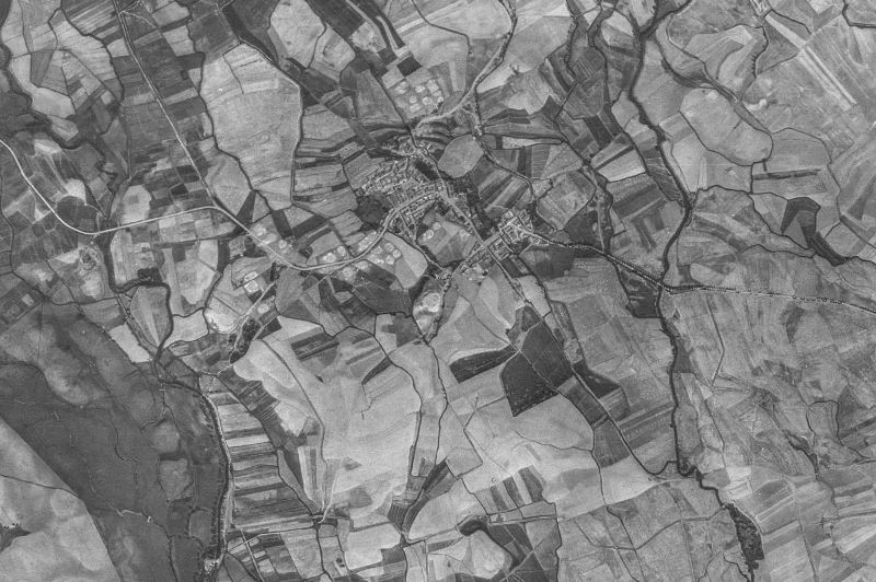 Ortofoto de 1956-1957 del núcleo de Villaturde