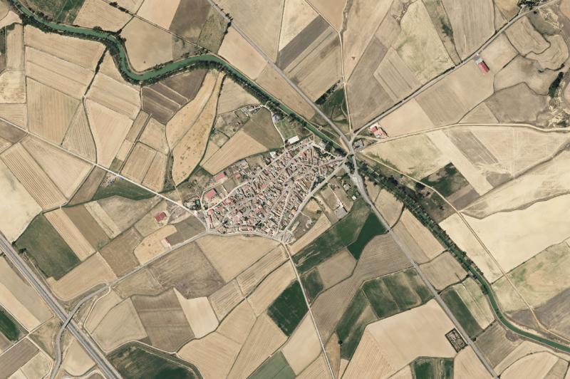 Ortofoto actual del núcleo de Villaumbrales