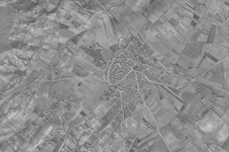 Ortofoto de 1956-1957 del núcleo de Villaviudas