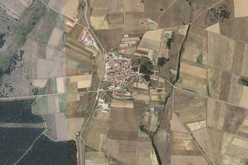 Ortofoto actual del núcleo de Villota del Páramo