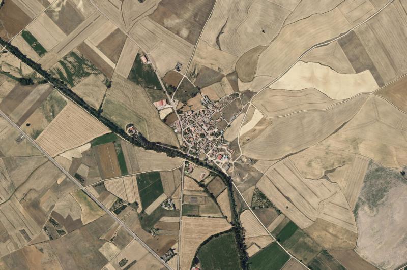 Ortofoto actual del núcleo de Villovieco