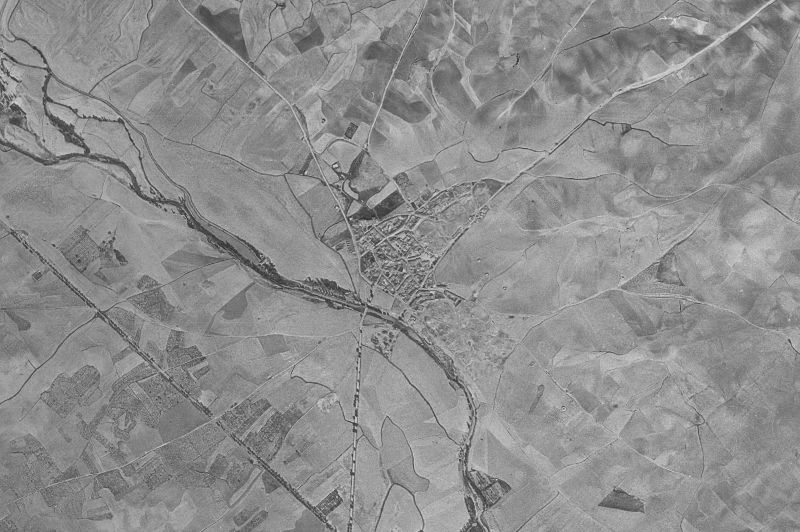 Ortofoto de 1956-1957 del núcleo de Villovieco
