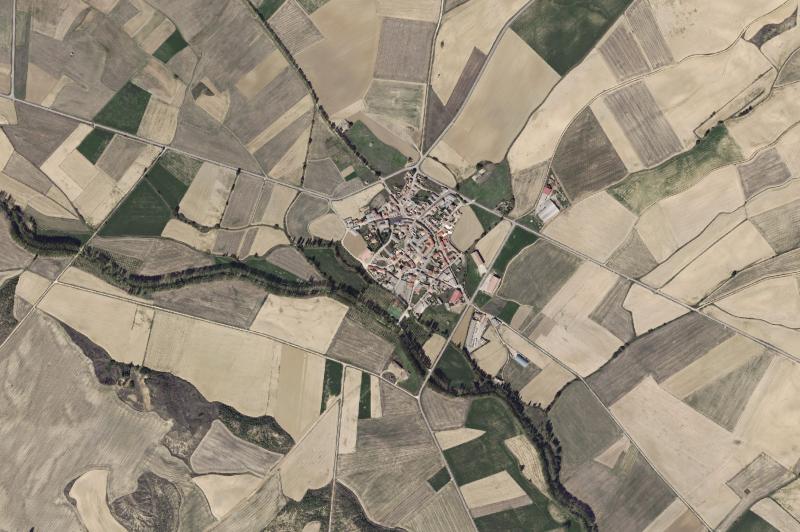Ortofoto actual del núcleo de Loma de Ucieza