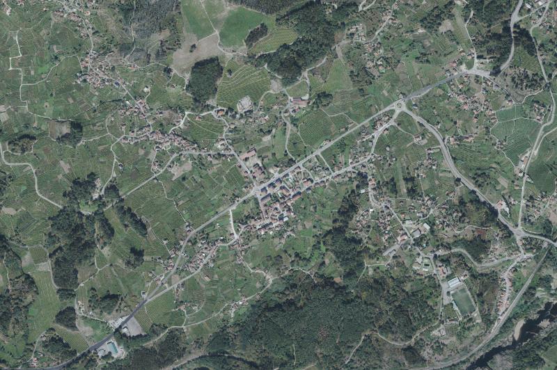 Ortofoto actual del núcleo de Arbo