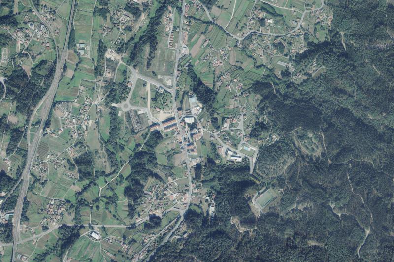 Ortofoto actual del núcleo de Barro