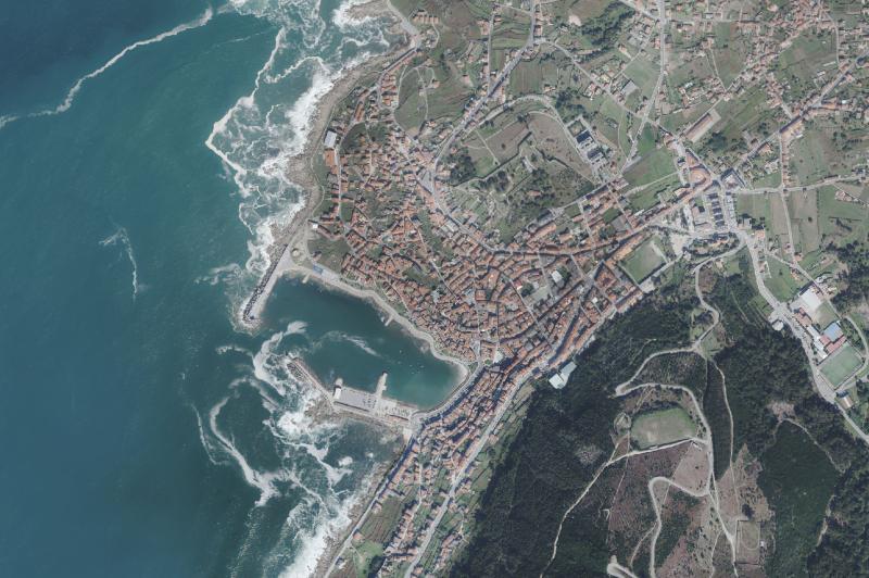 Ortofoto actual del núcleo de A Guarda