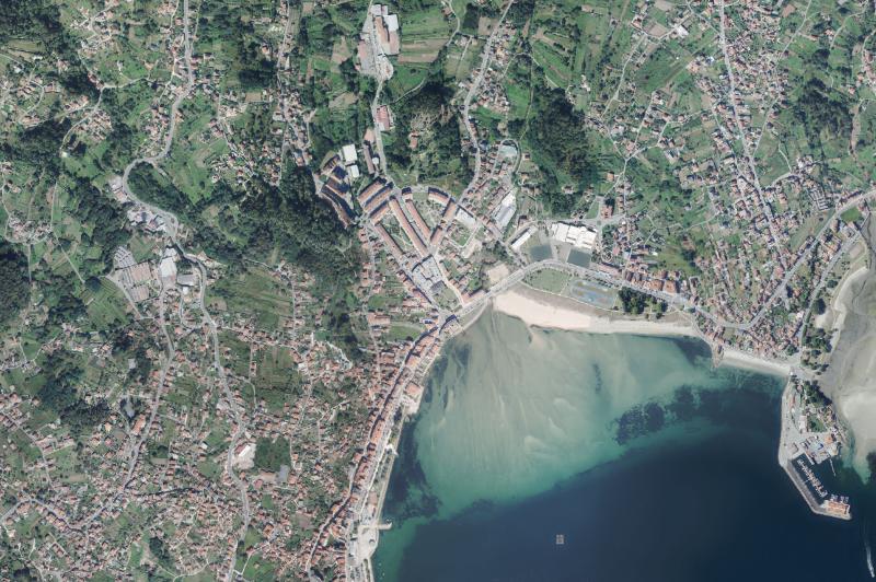 Ortofoto actual del núcleo de Moaña