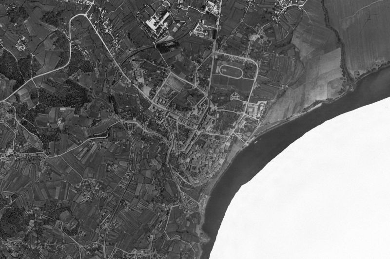 Ortofoto de 1956-1957 del núcleo de Tui