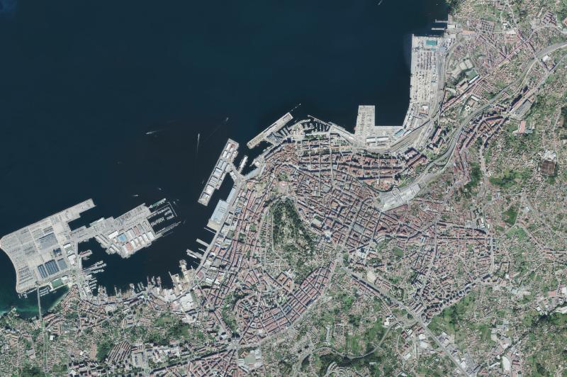 Ortofoto actual del núcleo de Vigo