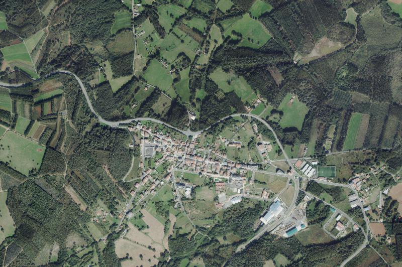 Ortofoto actual del núcleo de Vila de Cruces