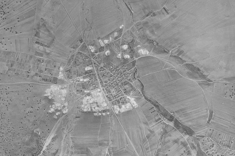 Ortofoto de 1956-1957 del núcleo de Abusejo