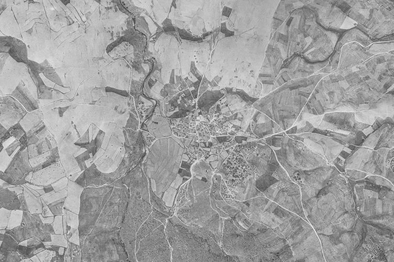 Ortofoto de 1956-1957 del núcleo de Agallas
