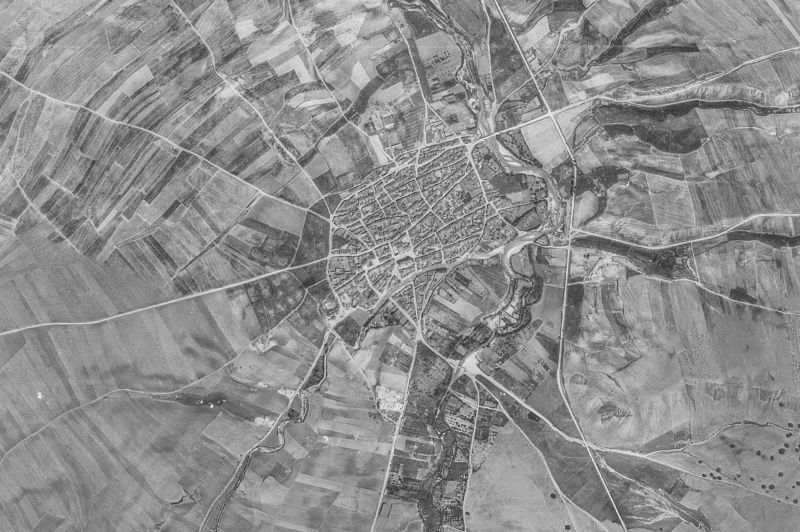 Ortofoto de 1956-1957 del núcleo de Alaraz