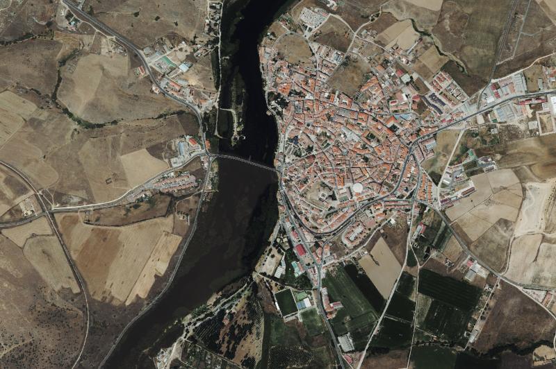 Ortofoto actual del núcleo de Alba de Tormes