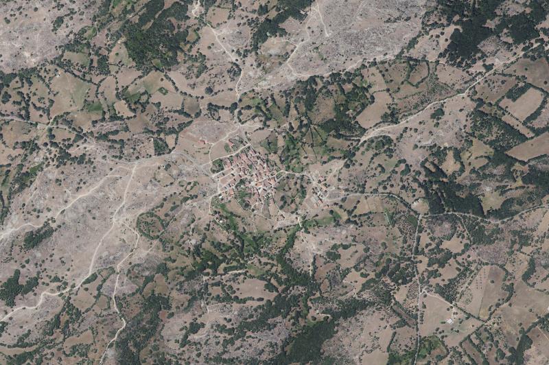 Ortofoto actual del núcleo de Aldeacipreste