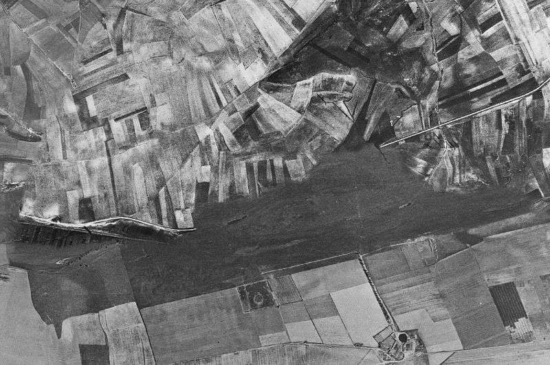 Ortofoto de 1956-1957 del núcleo de Aldealengua