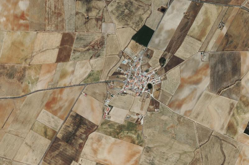 Ortofoto actual del núcleo de Aldeaseca de Alba