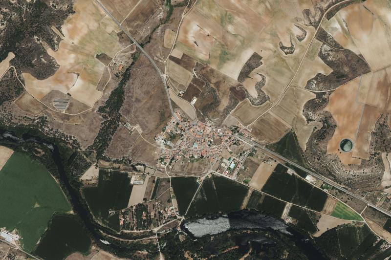 Ortofoto actual del núcleo de Almenara de Tormes
