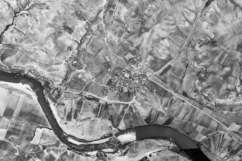 Ortofoto de 1956-1957 del núcleo de Almenara de Tormes