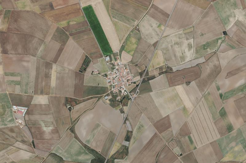 Ortofoto actual del núcleo de Arcediano
