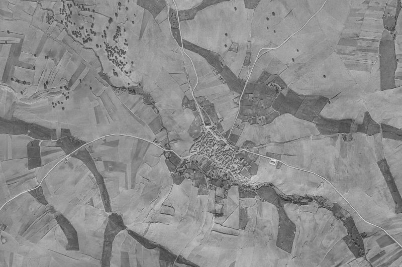 Ortofoto de 1956-1957 del núcleo de Armenteros