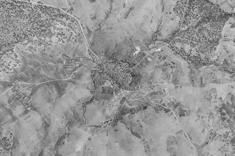 Ortofoto de 1956-1957 del núcleo de La Atalaya
