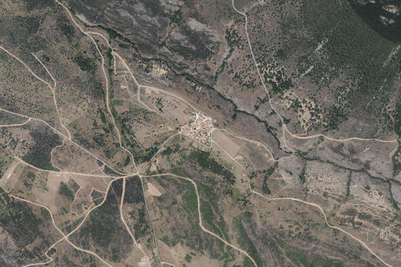 Ortofoto actual del núcleo de La Bastida