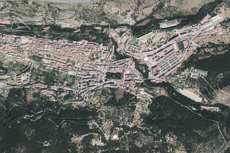 Ortofoto actual del núcleo de Béjar