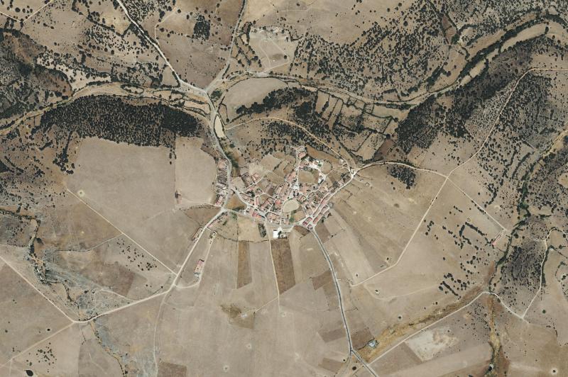 Ortofoto actual del núcleo de Berrocal de Salvatierra