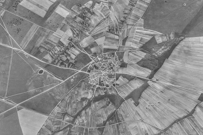 Ortofoto de 1956-1957 del núcleo de Boada