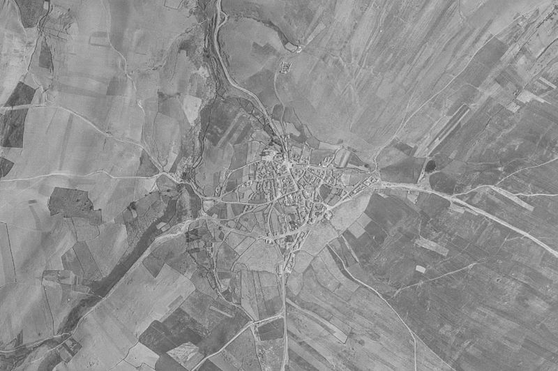 Ortofoto de 1956-1957 del núcleo de El Bodón