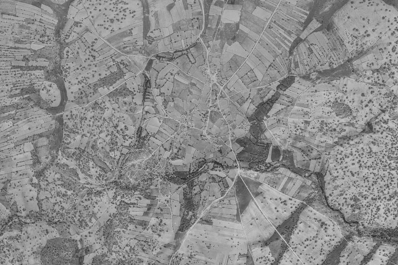 Ortofoto de 1956-1957 del núcleo de Brincones