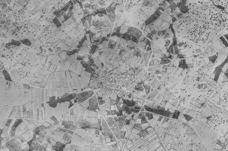 Ortofoto de 1956-1957 del núcleo de Cabeza del Caballo