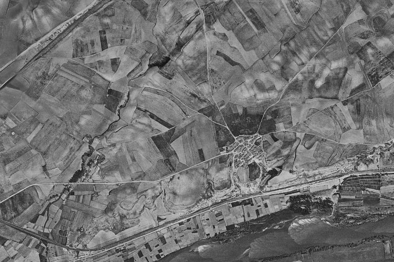 Ortofoto de 1956-1957 del núcleo de Cabrerizos