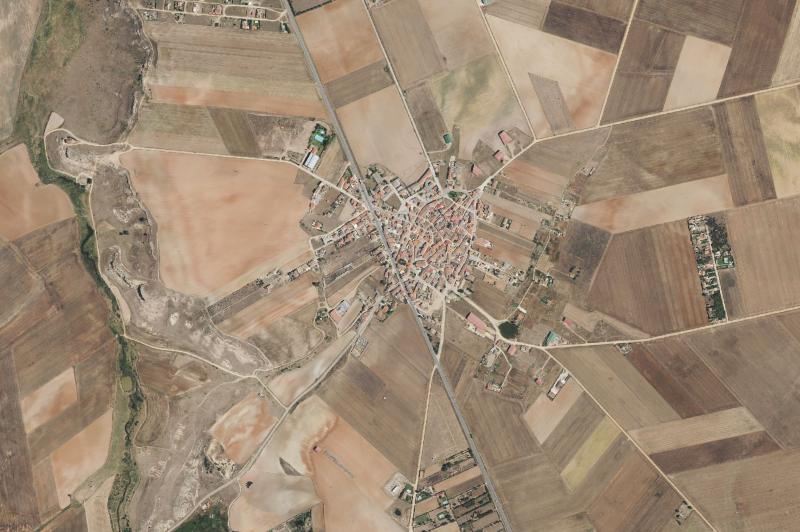 Ortofoto actual del núcleo de Calvarrasa de Arriba
