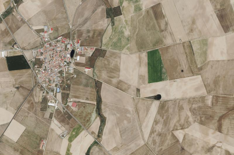 Ortofoto actual del núcleo de El Campo de Peñaranda