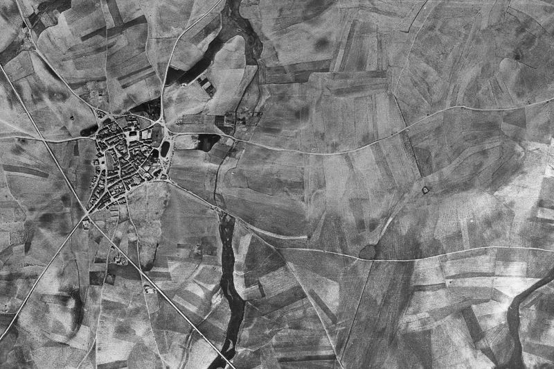 Ortofoto de 1956-1957 del núcleo de El Campo de Peñaranda