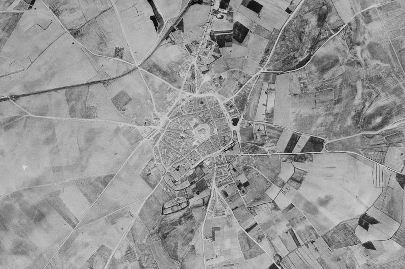 Ortofoto de 1956-1957 del núcleo de Cantalapiedra