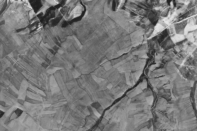 Ortofoto de 1956-1957 del núcleo de Cantaracillo