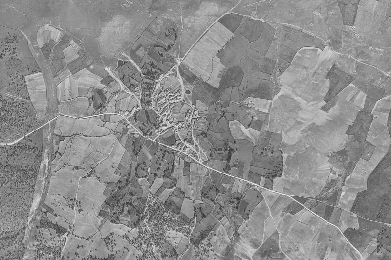 Ortofoto de 1956-1957 del núcleo de Casafranca