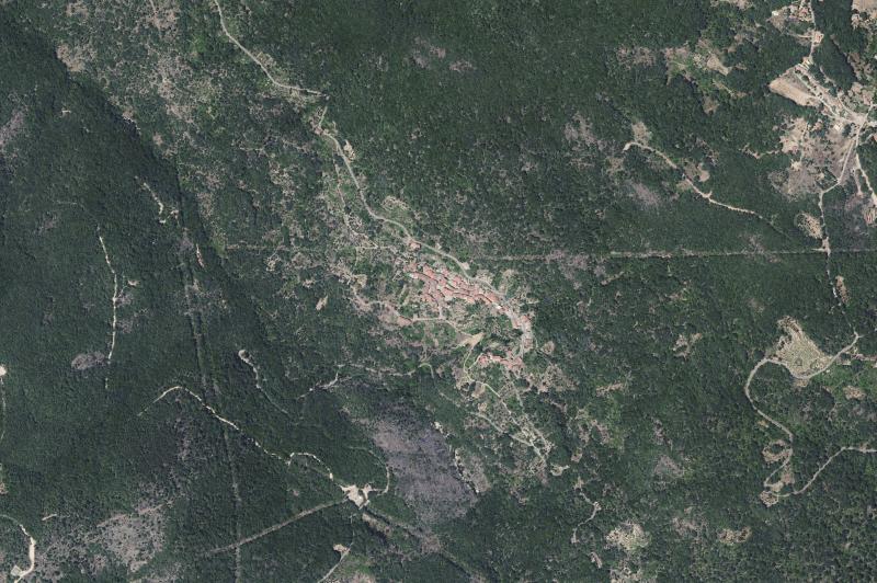 Ortofoto actual del núcleo de Las Casas del Conde