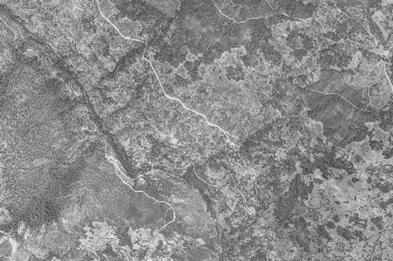 Ortofoto de 1956-1957 del núcleo de Las Casas del Conde